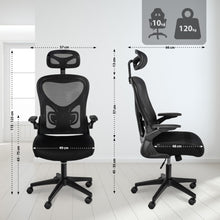 Laden Sie das Bild in den Galerie-Viewer, ROSE ergonomischer und vielfach einstellbarer Chefsessel, Mesh-Stoff, schwitzfrei.