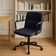 Laden Sie das Bild in den Galerie-Viewer, Bürostuhl HILDE, echtes Büffelleder, ergonomisch, belastbar bis 120 kg