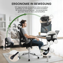 Laden Sie das Bild in den Galerie-Viewer, Bürostuhl LOTHE, ergonomisch, belastbar bis 150 kg