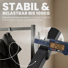 Laden Sie das Bild in den Galerie-Viewer, Garderobenständer im Industrialdesign. Für Büro, Hotel, Messen, Events, Sport, Boutiquen, Showrooms usw.