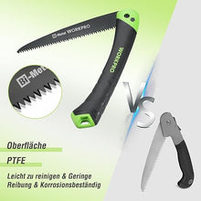 Laden Sie das Bild in den Galerie-Viewer, Japansäge, Handklappsäge: Hand-Klappsäge aus Carbonstahl mit Trapez-Verzahnung, 18 cm