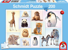 Laden Sie das Bild in den Galerie-Viewer, Schleich  Wildtiere-Set Afrika, 8-teilig plus original Schmidt  Wildnis-Puzzle