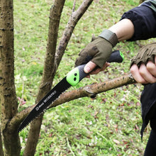 Laden Sie das Bild in den Galerie-Viewer, Japansäge, Handklappsäge: Hand-Klappsäge aus Carbonstahl mit Trapez-Verzahnung, 18 cm