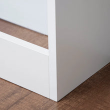 Laden Sie das Bild in den Galerie-Viewer, Heizkörperabdeckung mit Lamellendesign &amp; Ablage – Weiß, 90 cm