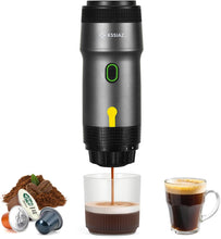 Laden Sie das Bild in den Galerie-Viewer, Perfekter Espresso unterwegs: Elektrische Akku-Mini-Espressomaschine für Kapseln