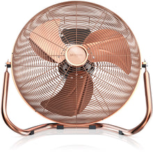 Laden Sie das Bild in den Galerie-Viewer, Windmaschine (Farbe: Kupfer) 160 Watt! Bodenventilator Ø50 cm