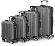 Laden Sie das Bild in den Galerie-Viewer, Kofferset (2026) 4-teilig komplett. Hartschalenkoffer. Reisekoffer. Komplettset.
