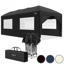 Laden Sie das Bild in den Galerie-Viewer, Faltpavillon 3 x 6 m – (Preiswert) Pop-Up Pavillon inklusive Tragetasche. Sonnenschutz und leichter Regen. Mit 6 Seitenteilen.