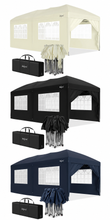 Laden Sie das Bild in den Galerie-Viewer, Faltpavillon 3 x 6 m – (Preiswert) Pop-Up Pavillon inklusive Tragetasche. Sonnenschutz und leichter Regen. Mit 6 Seitenteilen.