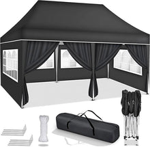 Laden Sie das Bild in den Galerie-Viewer, Faltpavillon wasserdicht. Pop Up. Mit 6 Seitenteilen. 3x6 Meter. Gartenzelt. Partyzelt. UV50+ Schutz. Einfaches Faltsystem.