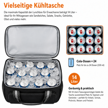 Laden Sie das Bild in den Galerie-Viewer, Designer-Kühltasche 14 Liter – Hält Getränke kalt. Auch mit Kühl-Akkus zu verwenden.