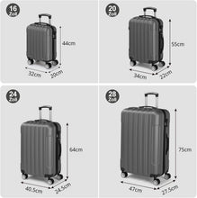 Laden Sie das Bild in den Galerie-Viewer, Kofferset (2026) 4-teilig komplett. Hartschalenkoffer. Reisekoffer. Komplettset.