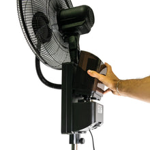 Laden Sie das Bild in den Galerie-Viewer, Nebelventilator Standventilator Ø40 cm Luftkühler Ventilator 80 Watt mit 1,2 Liter Wassertank für Ultraschallnebel