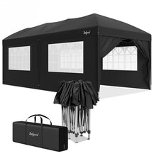 Laden Sie das Bild in den Galerie-Viewer, Faltpavillon 3 x 6 m – (Preiswert) Pop-Up Pavillon inklusive Tragetasche. Sonnenschutz und leichter Regen. Mit 6 Seitenteilen.