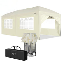Laden Sie das Bild in den Galerie-Viewer, Faltpavillon 3 x 6 m – (Preiswert) Pop-Up Pavillon inklusive Tragetasche. Sonnenschutz und leichter Regen. Mit 6 Seitenteilen.