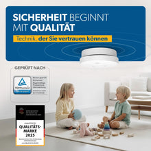 Laden Sie das Bild in den Galerie-Viewer, Fairer Preis: Rauchwarnmelder 4er-Set – mehr Sicherheit für Ihr Zuhause.