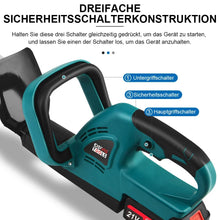 Laden Sie das Bild in den Galerie-Viewer, Sonderposten: Leistungsstarke Akku-Heckenschere. Inkl. 2 Akkus und Ladegerät.