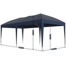 Laden Sie das Bild in den Galerie-Viewer, Faltpavillon 3 x 6 m – (Preiswert) Pop-Up Pavillon inklusive Tragetasche. Sonnenschutz und leichter Regen. Ohne Seitenteile.