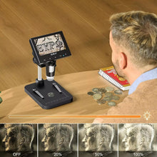 Laden Sie das Bild in den Galerie-Viewer, Digitales Mikroskop 1000X USB 4,3" LCD-Bildschirm