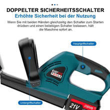 Laden Sie das Bild in den Galerie-Viewer, Sonderposten: Leistungsstarke Akku-Heckenschere. Inkl. 2 Akkus und Ladegerät.