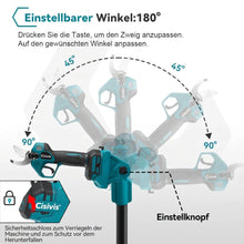Laden Sie das Bild in den Galerie-Viewer, Akku Hoch-Astschneider und Astsäge 4-in-1 mit Kettensäge, Astschere &amp; Teleskopstiel