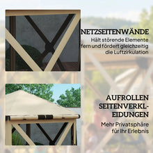 Laden Sie das Bild in den Galerie-Viewer, Faltpavillon Popup Sechseck, wasserdicht, 3x2,6 m, Khaki