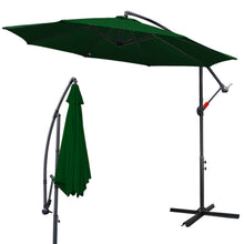 Laden Sie das Bild in den Galerie-Viewer, Ampelschirm ALU Ø350cm. Marktschirm mit Kurbel. Verschiedene Farben.
