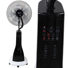 Laden Sie das Bild in den Galerie-Viewer, Nebelventilator Standventilator Ø40 cm Luftkühler Ventilator 90 Watt mit 2,8 Liter Wassertank für Ultraschallnebel