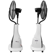 Laden Sie das Bild in den Galerie-Viewer, Nebelventilator Standventilator Ø40 cm Luftkühler Ventilator 90 Watt mit 2,8 Liter Wassertank für Ultraschallnebel