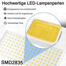 Laden Sie das Bild in den Galerie-Viewer, LED Stativ-Baustrahler Flutlicht 200 Watt (2x100 Watt). 230 Volt. IP66.
