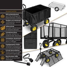 Laden Sie das Bild in den Galerie-Viewer, Bollerwagen 550 kg – Der vielseitige Transportwagen für alle Gelegenheiten. 4 Farben zur Auswahl.