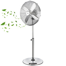 Laden Sie das Bild in den Galerie-Viewer, Standventilator Ø40 cm Luftkühler Ventilator 60W Lüfter Metall Chrom, Kupfer oder Schwarzmetall