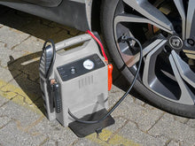 Laden Sie das Bild in den Galerie-Viewer, Starthilfe-Powerbank 5 in 1, Kompressor, USB, 12V, 20 Ah, 1000A (400A stetig.)