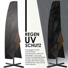Laden Sie das Bild in den Galerie-Viewer, Ampelschirm  mit LED-Beleuchtung, ALU Ø350cm. Marktschirm mit Kurbel. Verschiedene Farben.