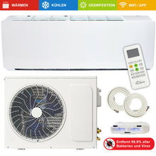 Laden Sie das Bild in den Galerie-Viewer, Split Klimaanlage 12000 BTU Klimagerät mit Wandhalterung. WLAN. Vorbefüllt.