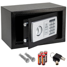 Laden Sie das Bild in den Galerie-Viewer, Stahl-Tresor 20x21 cm, 30 cm Breite, mit elektronischem Zahlenschloss und digitalem Display z.B. für Schlafzimmer (Sexspielzeuge)